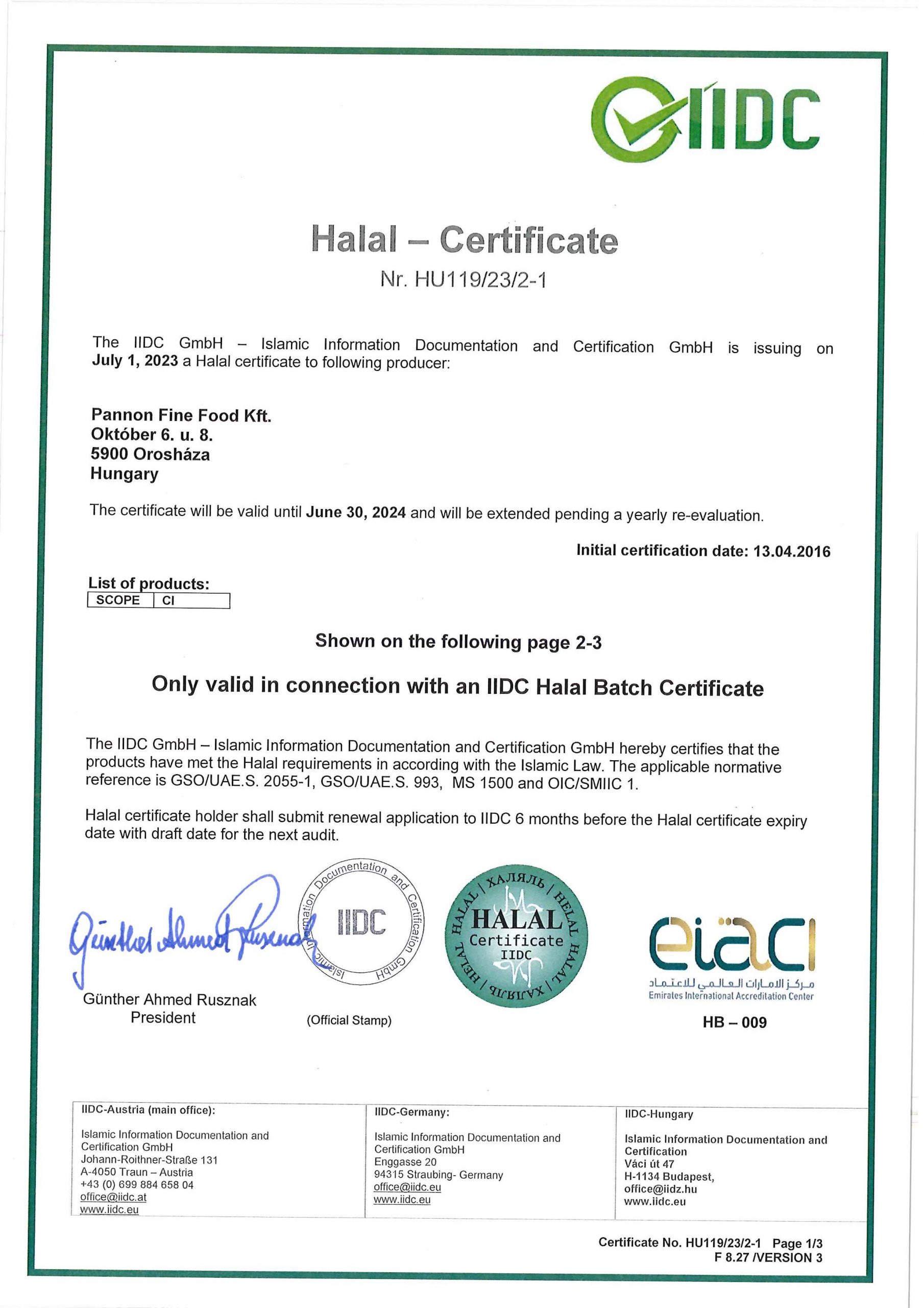 Halal-Certificate Pannon Fine Food_AT_EN_22_1